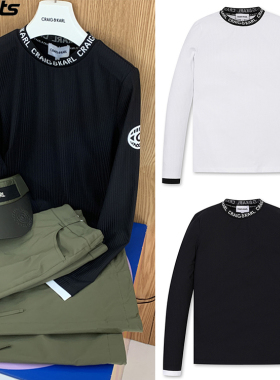 韩国代购CRAIG KARL高尔夫26年春撞色圆领弹力运动户外长袖T恤女