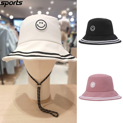 韩国代购pearly gates高尔夫配饰25初秋女标志户外休闲防晒渔夫帽