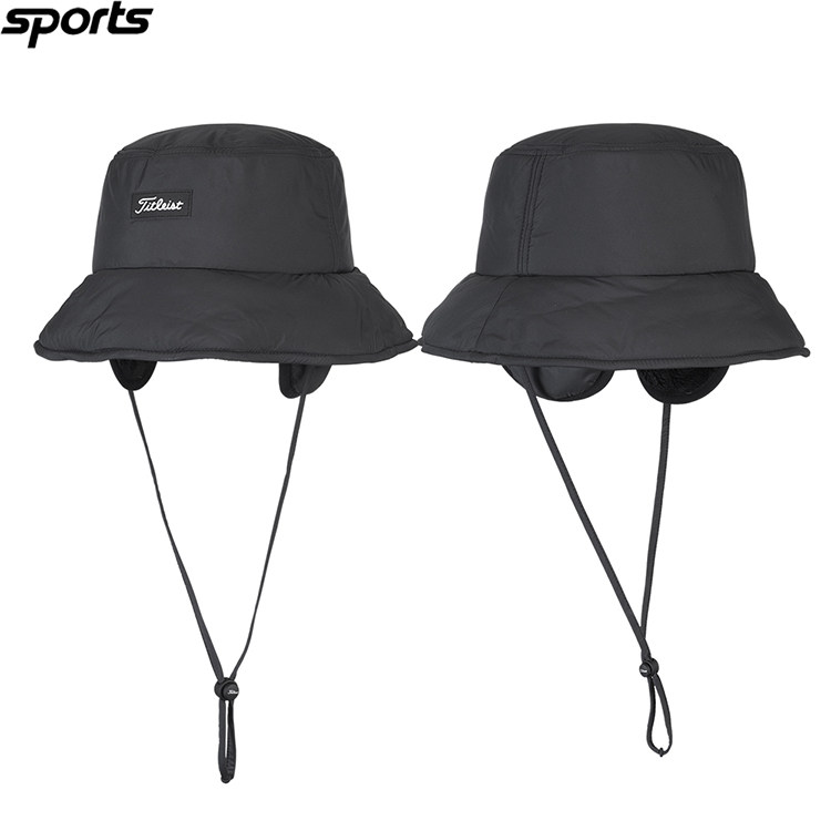 韩国代购titleist高尔夫25秋冬加厚加绒保暖护耳运动渔夫帽男球帽