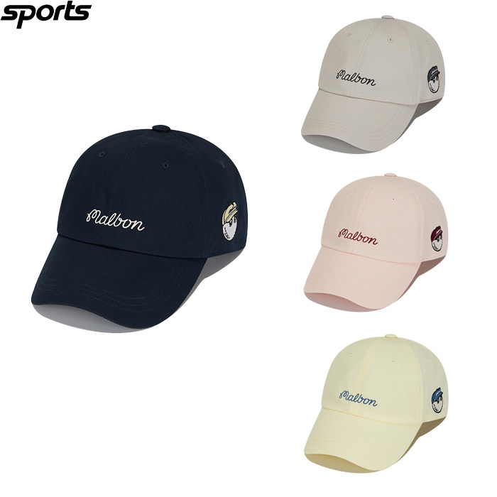 韩国代购malbon高尔夫球配饰26春夏男女运动休闲防晒遮阳棒球帽