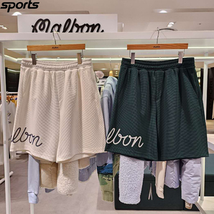 男子GOLF标志系带宽松半身短裤 MALBON高尔夫球裤 韩国代购 折扣款