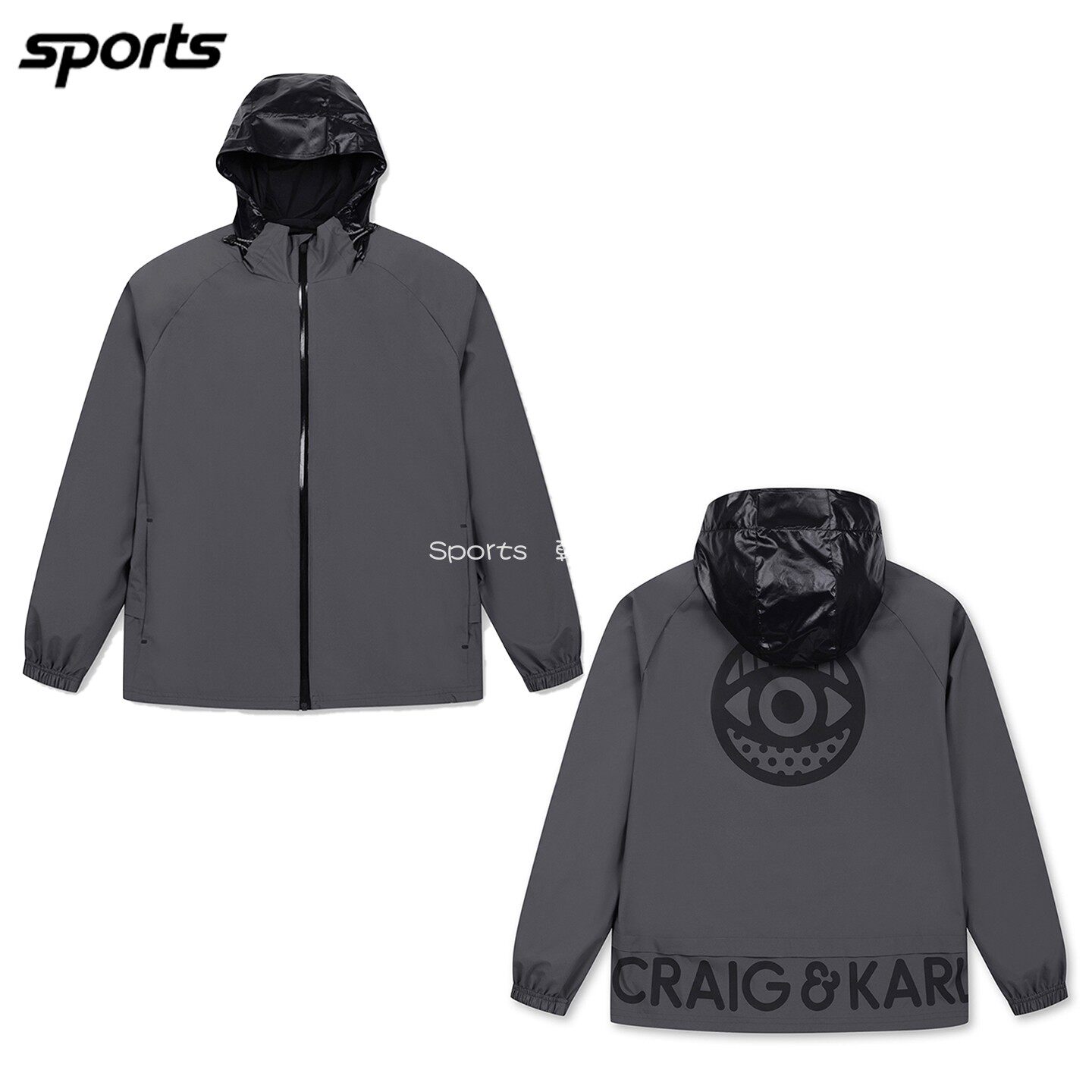 特价韩国代购CRAIG KARL高尔夫秋防风防水连帽运动长袖外套夹克男