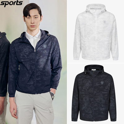 韩国代购southcape高尔夫26年春连帽透气防晒防水户外长袖外套男