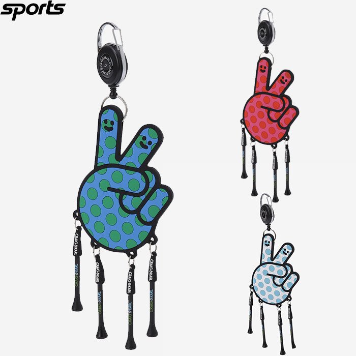 韩国代购CRAIG KARL高尔夫配饰ins手势立体图案固定球钉球TEE挂件