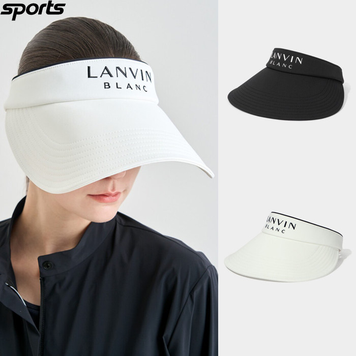 韩国代购lanvin blanc高尔夫配饰26春夏女标志宽檐无顶防晒遮阳帽