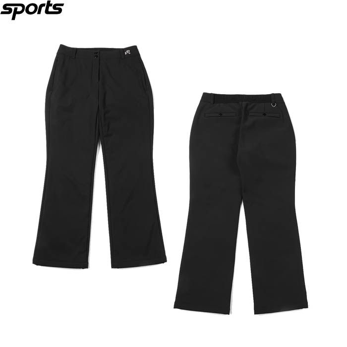 折扣款韩国代购malbon高尔夫球裤女黑色轻便弹力防风运动休闲长裤
