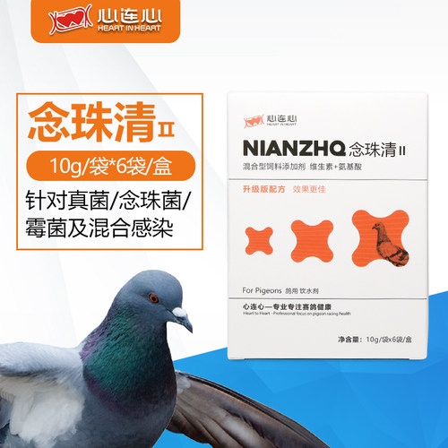 心连心念珠清粉赛信鸽子鹦鹉清理念珠菌口黄白点真菌鹅口疮用