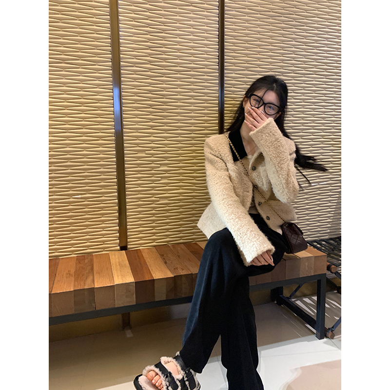 王少女的店2023秋冬新爆款小香风毛呢外套精致法式名媛高级小个子