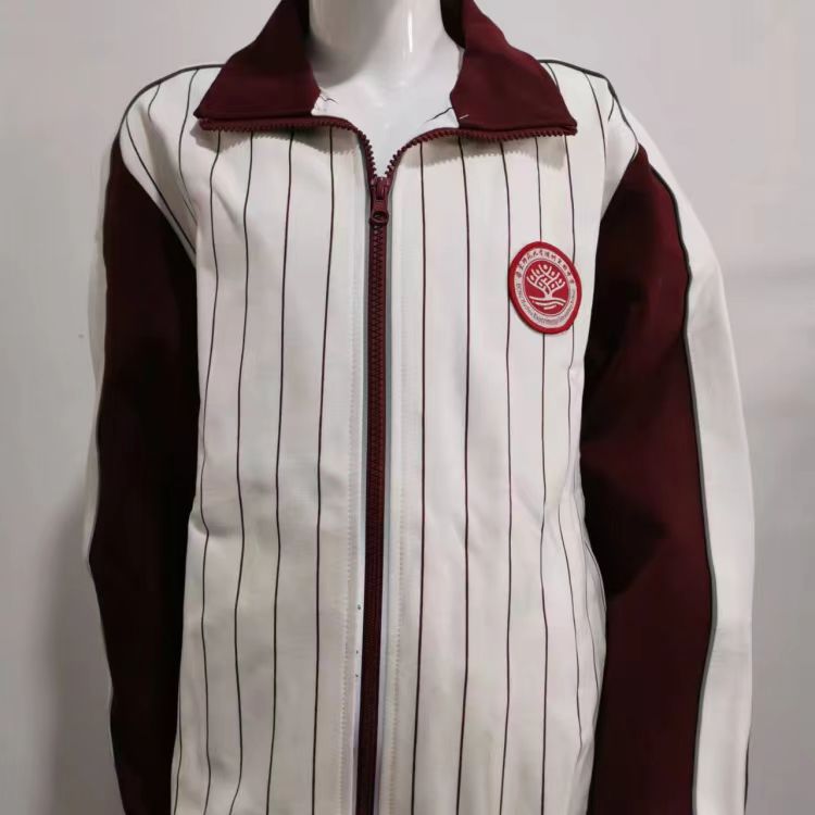 现货（华东师范湖州实验中学校服）春秋运动装棒球服连帽卫衣高生