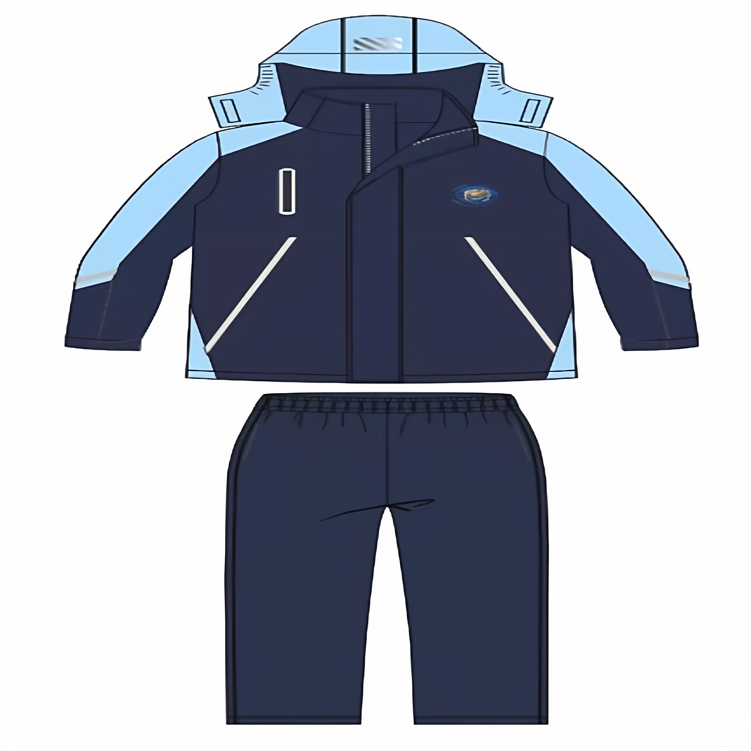 现货【徐州市贾汪区泉城小学 校服】冬季运动校服班同桌的你风衣