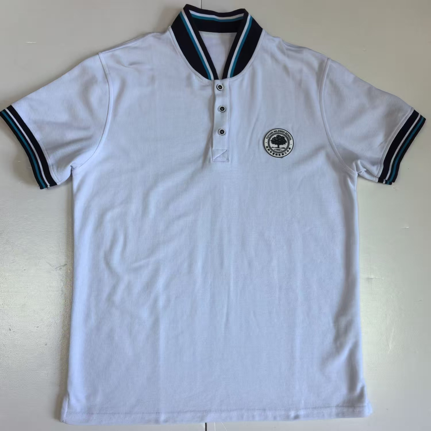 有货（浙江省富阳第二中学 新款）夏季夏装春秋学生校服棒球服