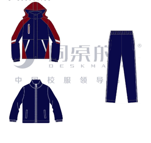 现货【华中师范大学苏州实验中学】冬季运动装羽绒服冲锋衣面子