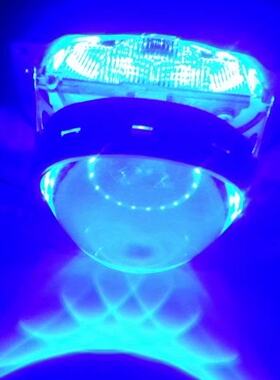 360度LED恶魔眼魔鬼眼2.5寸3寸双光透镜通用亮度海5Q5伟世通适用
