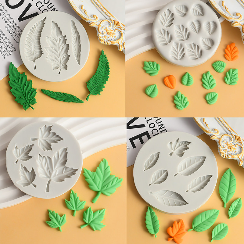 DIY叶子造型硅胶模具蛋糕装饰摆件树叶枫叶巧克力翻糖烘焙模具,厨房/烹饪用具,烘焙模具,淘宝优惠券,粉丝福利购,淘宝优惠卷