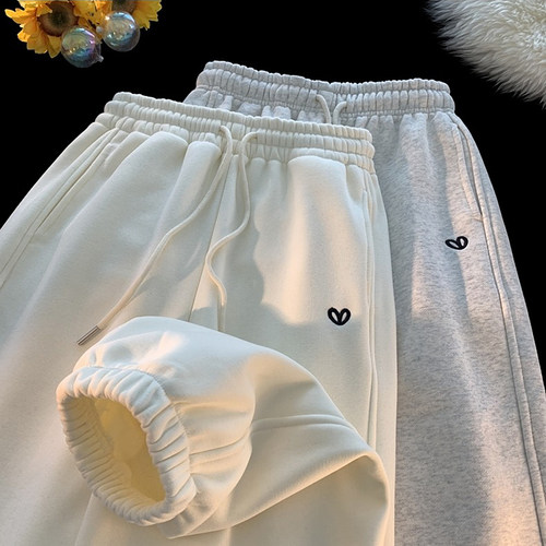 女童春装裤子休闲纯棉运动束脚裤