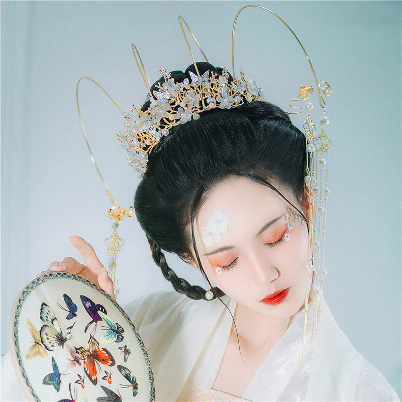 [Chinese clothing hair accessories]tassels Hair crown Hairpin Squid Antiquity Headdress Tone child Same item Corollain the Accessories/Fashion Jewelry, Hair Accessories  category - from Buy2taobao.com to provide professional Taobao agent buy service