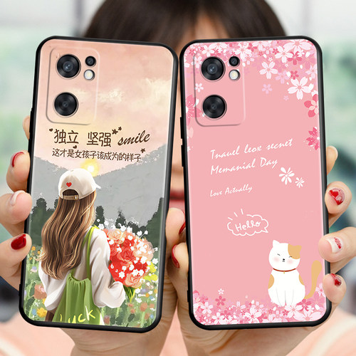 适用opporeno7se手机壳钢化膜ooporeno7se软硅胶防摔oppor7se保护套oppreno7es男女opop外壳0ppo reno7se情侣