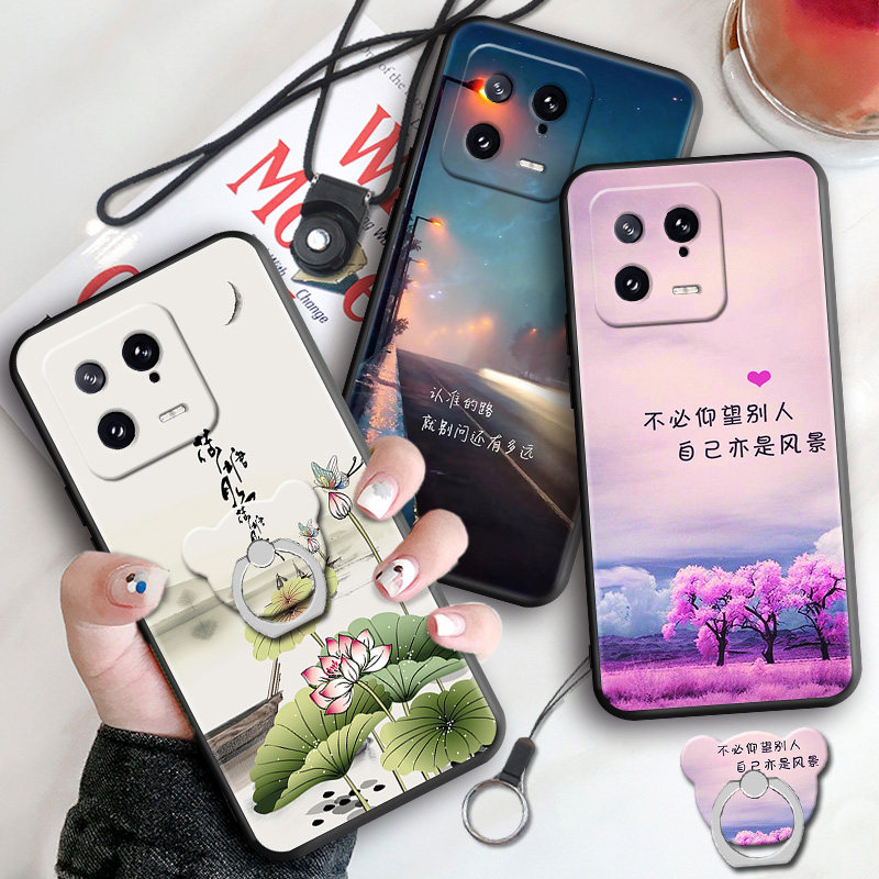 适用小米13手机壳新款防摔xiaomi硅胶软壳卡通网红xiaomi简约13小清新xiaomi13老人用潮ins风保护外套男女款