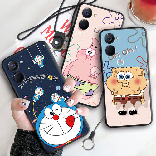 适用realmev20手机壳。oppo真我v20创意opop rea1me v20个性卡通oopp防摔RMX3611彩绘relaMeV20钢化膜真我v20