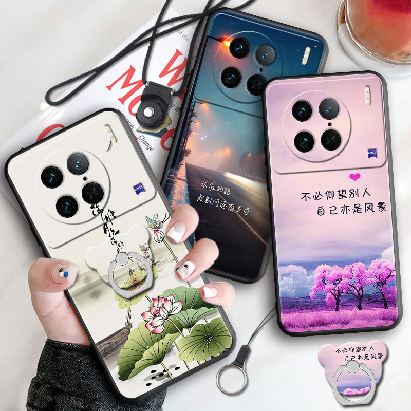 适用VIVOX90Pro手机壳保护外套曲面屏vivo防摔全包软vivo卡通情侣新款网红潮ins男硅胶软x90pro创意女个性酷