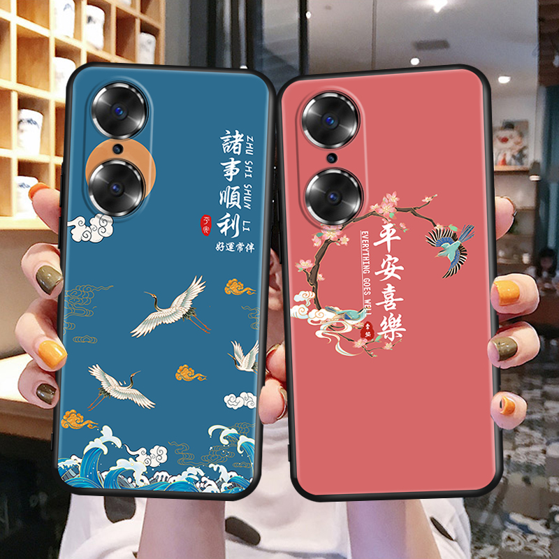 适用华为荣耀60手机壳h0n0r60全包边lsaan00软套60磨砂hnonr60hw防摔las-anoo创意 荣耀60硅胶LSA-AN00保护套