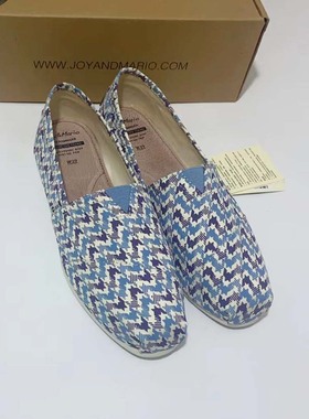 专柜玛丽正品23夏款平底简约碎花帆布鞋透气懒人一脚蹬女鞋62362W