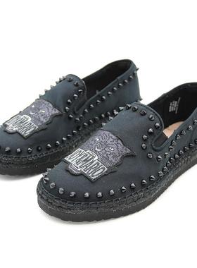 专柜玛丽正品21春季新款帆布鞋厚底休闲一脚蹬懒人渔夫鞋男57322m