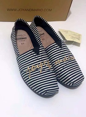 专柜玛丽正品23夏款百搭刺绣平底帆布鞋透气懒人一脚蹬女鞋62356W