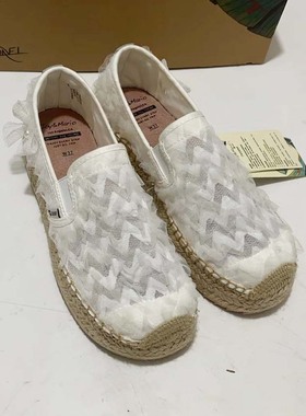 专柜玛丽正品渔夫鞋春夏新款平底休闲透气懒人一脚蹬单鞋女05357W