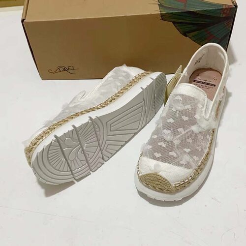 专柜玛丽正品春夏款乐福鞋女鞋透气一脚蹬厚底松糕渔夫鞋女52112W