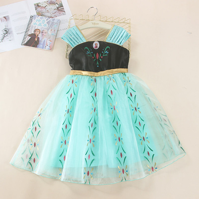 伊佳林冰雪奇缘女童夏季公主裙