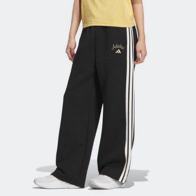 阿迪达斯女子运动休闲长裤阔腿裤
