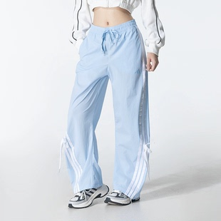 KR8708 KR8706 运动长裤 adidas阿迪达斯女子宽松舒适蝴蝶结直筒裤