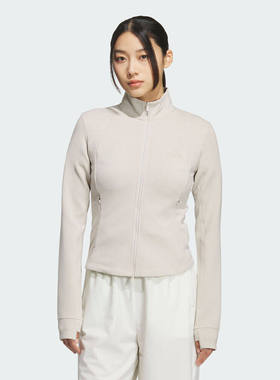 adidas阿迪达斯运动休闲条纹修身外套女针织夹克KF2508/KF2507