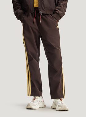 adidas阿迪达斯男士运动透气梭织宽松直筒休闲长裤KE4063 KR3077