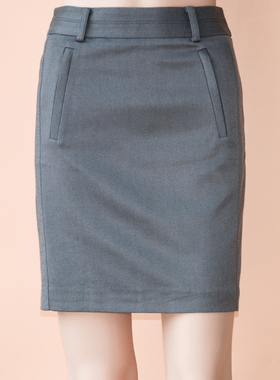 RPICH爆款春夏款百搭灰色半身裙一步裙包臀裙PRSC04951S