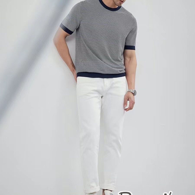 薄款短袖短袖针织衫舒适青少年