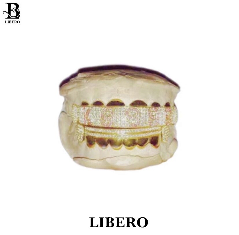 libero红花会弹壳k9999grillz18k黄金 43.2g红宝石vvs2钻石牙套