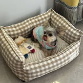 小型犬狗窝可拆洗夏天凉席四季 通用宠物窝泰迪睡觉垫子狗床猫窝