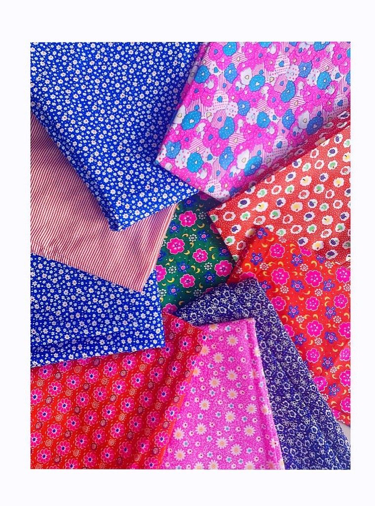 纯棉平纹小花布 细布 宽二尺七 长度自选 儿童棉衣裤布料可做手工