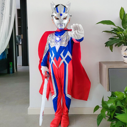 奥特曼衣服儿童全套cos表演服