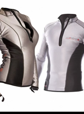 品牌清仓特价湿衣SHARKSKIN CHILLPROOF半拉链长袖保暖潜水服连体