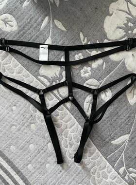 欧美性感内裤弹力大码镂空丁字裤女士开档免脱可调节Sexy Panties