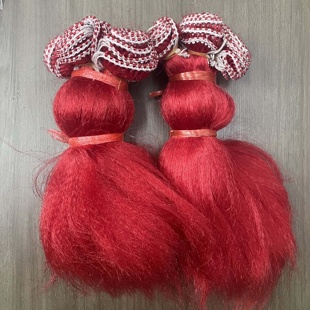 纤维枪缨大片红缨枪毛表演枪缨武术枪配饰毛须黑白色缨子枪樱传统