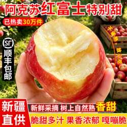 新疆阿克苏苹果丑苹果新鲜水果阿克苏红富士非冰糖心苹果整箱包邮