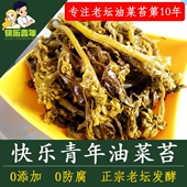 快乐青年老坛油菜苔苔心菜阿婆菜咸菜苔安徽马鞍山芜湖特色下饭菜