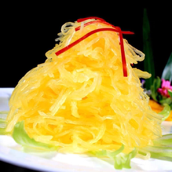 洁岛牌金瓜丝崇明特产酒店半成品拌凉菜特色菜1kg/包崇明金瓜丝