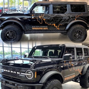 福特烈马越野车贴坦克300牧马人改装车身装饰贴纸拉花改色膜贴画