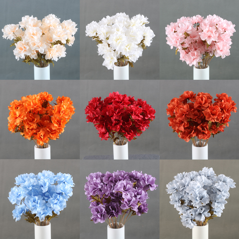 新款仿真花依兰花蓝色仿真花