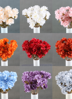 新款婚庆仿真花依兰花香奈花礼堂吊顶现场布景插花路引花香槟蓝色